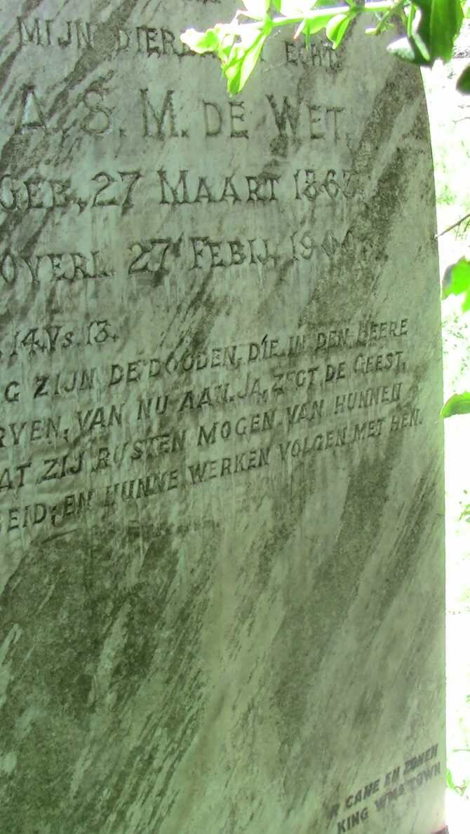 WET A.S.M., de 1863-1900