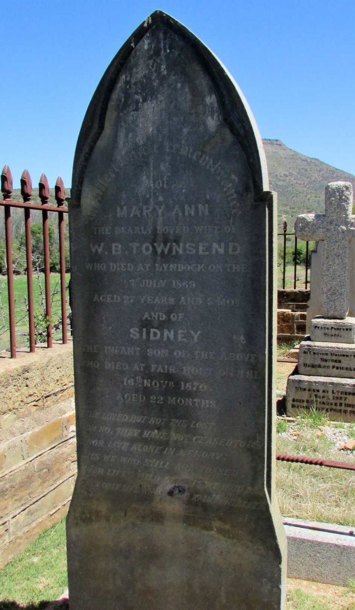 TOWNSEND Mary Ann -1869 :: TOWNSEND Sidney -1870