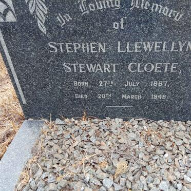 CLOETE Stephen Llewellyn Stewart 1887-1949