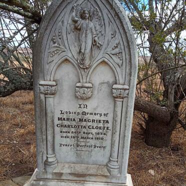 CLOETE Maria Magrieta Charlotta 1836-1910