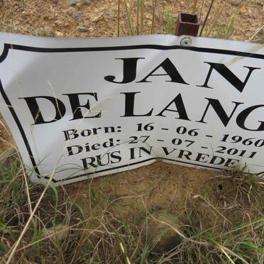 LANGE Jan, de 1960-2011