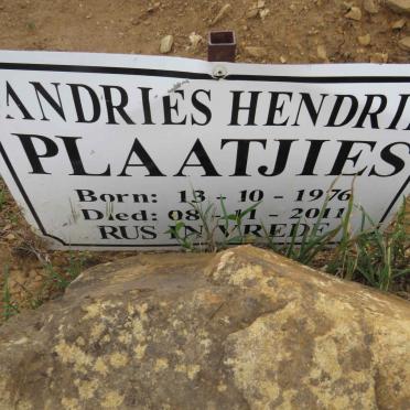 PLAATJIES Andries Hendrie 1976-2011