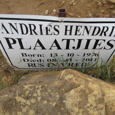 PLAATJIES Andries Hendrie 1976-2011