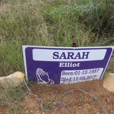 SARAH Elliot 1957-2019