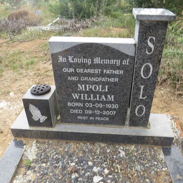 SOLO Mpoli William 1930-2007