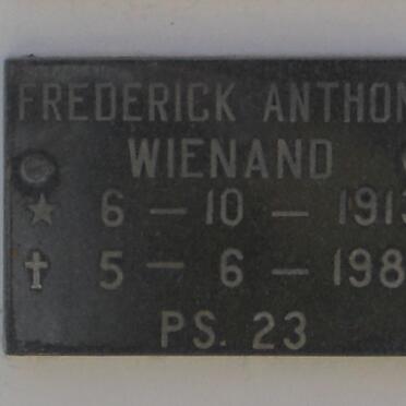 WIENAND Frederick Anthony 1913-1985