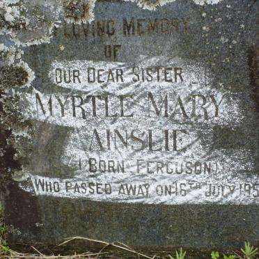 AINSLIE Myrtle Mary nee FERGUSON -1955