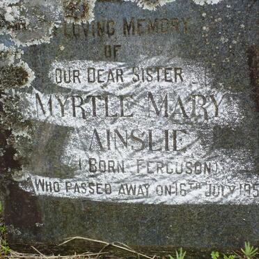 AINSLIE Myrtle Mary nee FERGUSON -1955