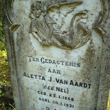 AARDT Aletta J., van nee NEL 1868-1931