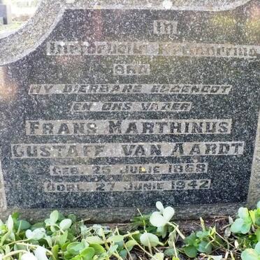 AARDT Frans Marthinus Gustaff, van 1868-1942
