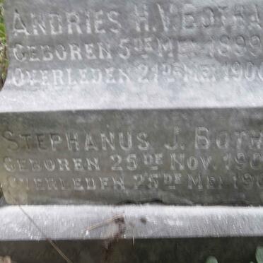 BOTHA Andries H. 1899-1900 :: BOTHA Stephanus J. 1900-1901