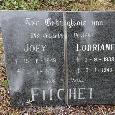 FITCHET Joey 1949-1970 :: FITCHET Lorriane 1938-1940