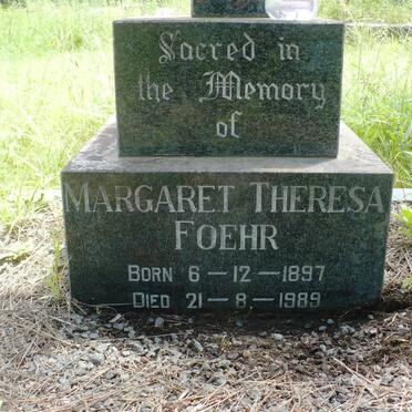 FOEHR Margaret Theresa 1897-1989