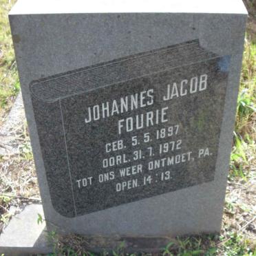 FOURIE Johannes Jacob 1897-1972