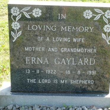 GAYLARD Erna 1922-1991