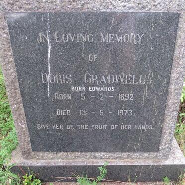 GRADWELL Doris nee EDWARDS 1892-1973