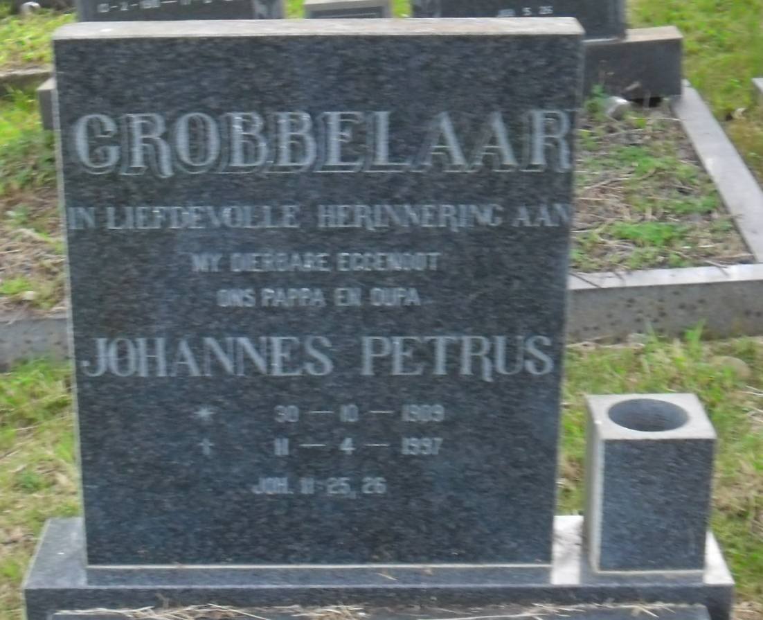 GROBBELAAR Johannes Petrus 1909-1997