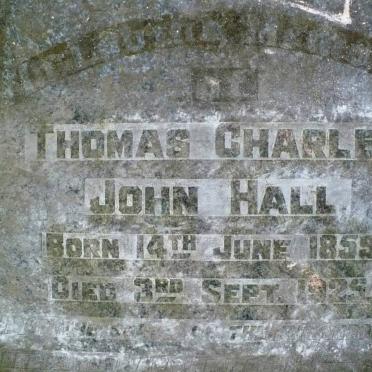 HALL Thomas Charles John 1859-1925