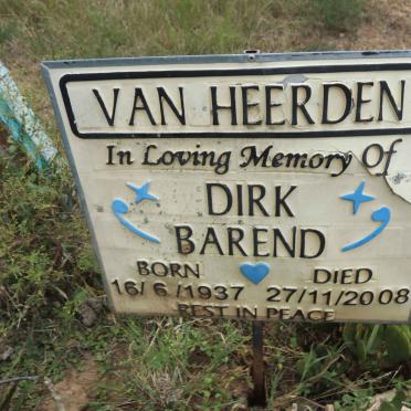 HEERDEN Dirk Barend, van 1937-2008