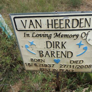 HEERDEN Dirk Barend, van 1937-2008