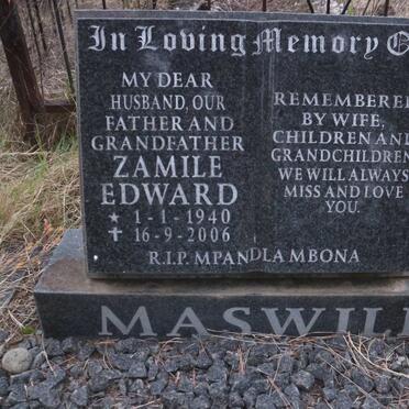 MASWILI Zamile Edward 1940-2006