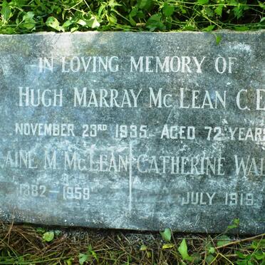 McLEAN Hugh Marray -1935 :: McLEAN Elaine M. 1882-1959 :: McLEAN Catherine Walker -1919