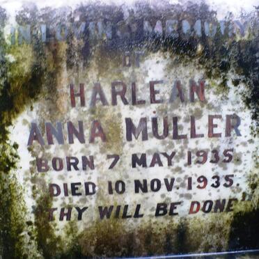 MULLER Harlean Anna 1935-1935