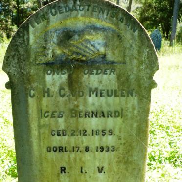 MEULEN C.H.C., v.d. nee BERNARD 1859-1933