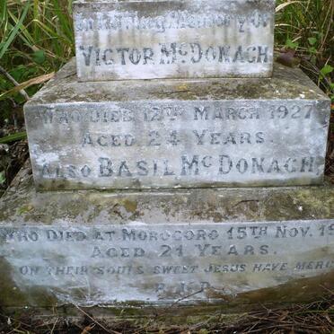 McDONAGH Victor -1927 :: McDONAGH Basil -1916