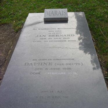 MARAIS Jan Bernard 1925-2003 &amp; Daphne SMUTS 1926-2006