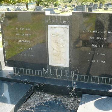 MULLER Jacobus 1910-1984 &amp; Violet 1908-1975