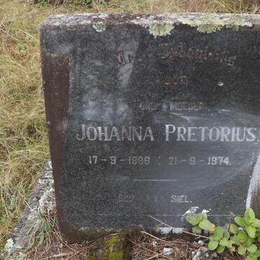 PRETORIUS Johanna 1886-1974