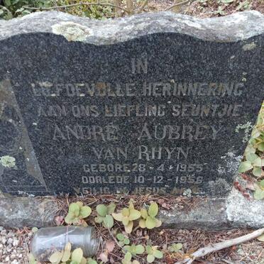 RHYN Andre Aubrey, van 1955-1956