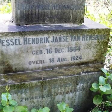 RENSBURG Wessel Hendrik, Janse van 1864-1924