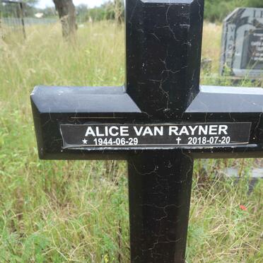 RAYNER Alice, van 1944-2018