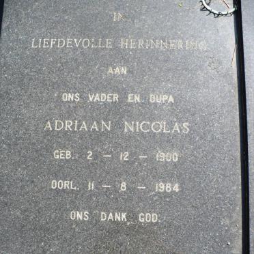 SMUTS Adriaan Nicolas 1900-1984