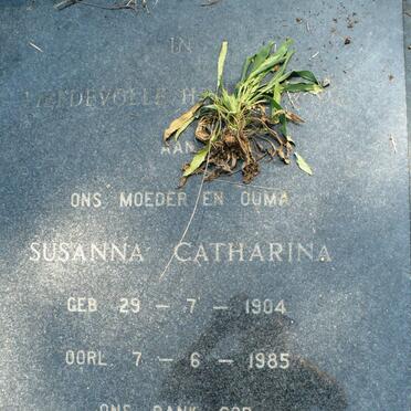 SMUTS Susanna Catharina 1904-1985