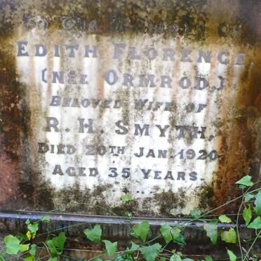 SMYTH Edith Florence nee ORMROD -1920