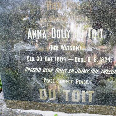TOIT Anna Dolly, du nee WATSON 1884-1924