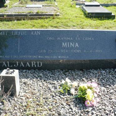 TALJAARD Tallie 1920-1993 &amp; Mina 1924-1993