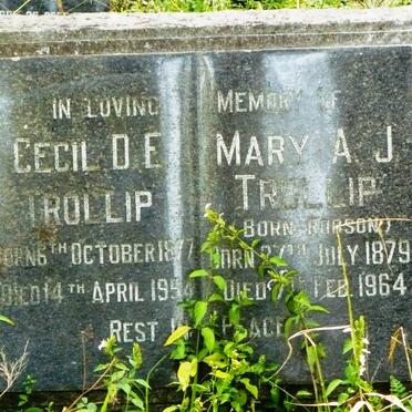 TROLLIP Cecil D.E. 1877-1954 &amp; Mary A.J. ROBSON 1879-1964