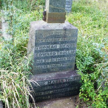 TROLLIP Thomas Henry Edward -1919 &amp; Jessie Maria MARSH -1932