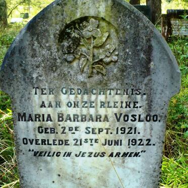 VOSLOO Maria Barbara 1921-1922