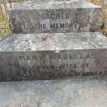 WEBBER Mary Isabella 1843-1888