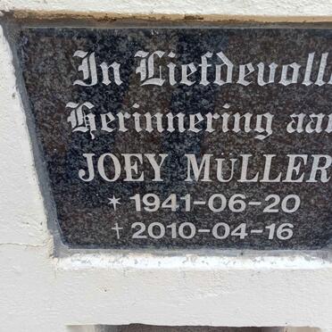 MÜLLER Joey 1941-2010