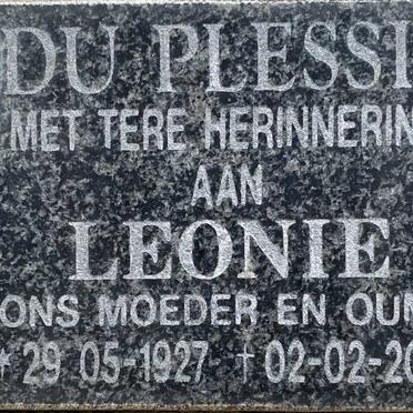PLESSIS Leonie, du 1927-2005