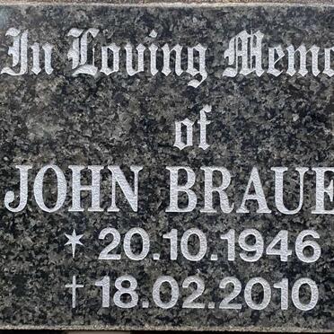 BRAUER John 1946-2010