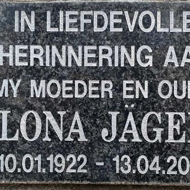 JAGER Lona 1922-2007