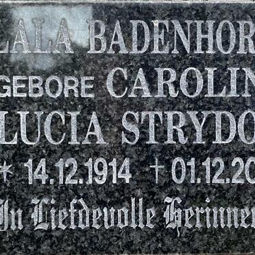 BADENHORST Carolina Lucia nee STRYDOM 1914-2004