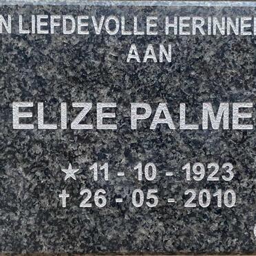 PAMER Elize 1923-2010
